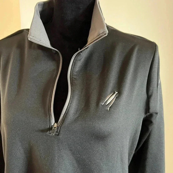 The Chosen Nike Women’s Black Long Sleeve 3 Fish Athletic Thumbhole Top Large - Picture 3 of 6